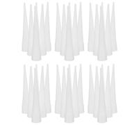 BUGUUYO 50 boquillas de calafateo de plástico, extensores de pistola, punta roscada, aplicador de salchicha para reparaciones del hogar.