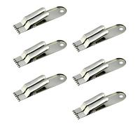 BUGUUYO 6 Piezas Clips de Gancho Acero Inoxidable para Pesca Pinzas para Cebo Fresco como Lombrices Rojas Tierra y Gusanos Accesorios Versátiles para Aparejos de Pesca Carpfishing