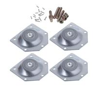 BUGUUYO 6 Piezas de Conector Práctico para Patas de Mesa Placa de Hierro Biselado 70X67X12 MM Junta y Fijadores Plateados para Montaje de Muebles Adecuado para Sillas y Mesas