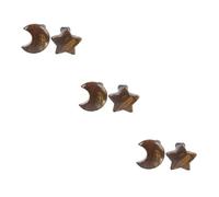 BUGUUYO 6piezas Clips De Ventilación De Auto Diseño De Cristal Forma De Luna y Estrella Decoraciones Para Salida De Aire Del Coche Adornos De Accesorios Para Mujeres