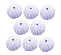 BUGUUYO 8 Piezas Erizos Mar Naturales para Decoración Artesanal y Peceras Conchas Erizo Mar para Adornos y Relleno de Jarrones para Decoración de Interiores y Proyectos DIY