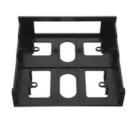 BUGUUYO Adaptador de 5,25 Pulgadas a 3,5 Pulgadas - Soporte de Montaje para Disco Duro Interno - Adaptador de bahía de Unidad con absorción de Impactos para expansión de bahía Frontal - Negro