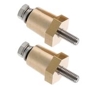 BUGUUYO Adaptador de Terminal de Batería M6 para Coche Conector de Poste de Carga de Latón Par Positivo y Negativo Tornillo de Montaje Accesorio Resistente Corrosión para Batería