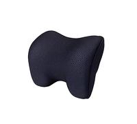 BUGUUYO Almohada para Reposacabezas Coche Ergonómica con Soporte Cervical Cojín Viscoelástico para Cuello y Cabeza Viaje Color Negro