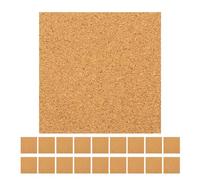 BUGUUYO Almohadillas Autoadhesivas de Corcho Cuadradas 100X100X1Mm Respaldo Adhesivo para Muebles y Manualidades 60 Piezas Protección Antirayaduras para Mesas y Decoración de Hogar