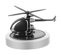 BUGUUYO Ambientador Solar para Coche Difusor de Fragancia Hélice Giratoria Decoración de Aleación Plateada Difusor de Aceites Esenciales para Automóviles Accesorio de Aromaterapia