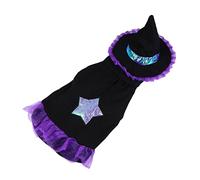 BUGUUYO Atuendo de transformación del Mago Divertido Trajes Disfraz para Gato Víspera de Todos UPS pequeño Fiesta Perros Ropa de Perro Funky Perro Ropa Divertida algodón Púrpura