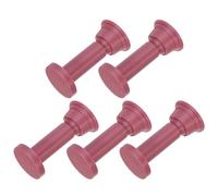 BUGUUYO Base de Coral Forma T Doble Cabeza para Acuario, 5 Unidades Color Calcio Algal, Soporte Estable de Plástico Resistente para Decoración y Paisajismo Acuático en Peceras Marinas