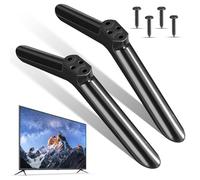 BUGUUYO Bases para TV de 40 Pulgadas, Patas de Soporte Negras Aplicables Tornillos, Soporte para Televisores de Pantalla Plana, Base Resistente para Montaje en Escritorio y Uso Doméstico