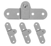 BUGUUYO Bisagras para escalera de ático (4 unidades): bisagras plegables de 180 grados con forma de boca de pollo. Repuestos para mesa y escalera de ático abatibles (izquierda).