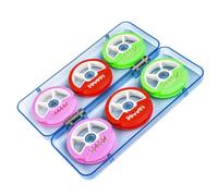 BUGUUYO Bobina de Hilo de Pescar 6 Ejes de Silicona Ligera con Caja Abs Rígida para Almacenamiento, Porta-líneas Compacto y Resistente para Accesorios de Pesca al Aire Color