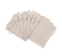 BUGUUYO Bolsas De Muselina De Algodón con Cordón Bolsas Pequeñas para Almacenar Envasado De Arroz Bolsas De Té Artículos para El Hogar Uso Versátil Cierre Seguro con Cordón