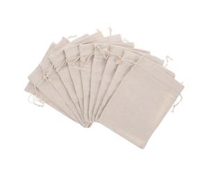 BUGUUYO Bolsas De Muselina De Algodón con Cordón Bolsas Pequeñas para Almacenar Envasado De Arroz Bolsas De Té Artículos para El Hogar Uso Versátil Cierre Seguro con Cordón