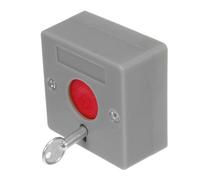 BUGUUYO Botón de Alarma Manual de Emergencia para Personas Mayores con Llave de Reinicio Interruptor para Baño de Seguridad Portátil en Color Gris Clásico Sistema de Llamada Urgente