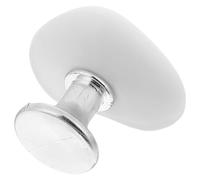 BUGUUYO Botón Pulsador Superior de Cisterna de Inodoro Forma de Corazón | Acrílico Blanco, Resorte Interno y Montaje Superior, Agarre Fácil, Baño Húmedo, y Cuidadores