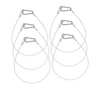 BUGUUYO Cable De Acero Inoxidable Resistente 6 Cerraduras Con Gancho Para Iluminación De Escenario 2.0mm 480mm