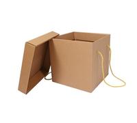 BUGUUYO Caja De Obsequio Para Refrigerios De Almacenamiento Navideña Diseño Cuadrado Con Tapa