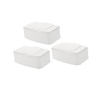 BUGUUYO Caja Dispensadora de Toallitas Húmedas para Bebés 3 Piezas Tapa Plástica Portátil para Uso en Casa y Viajes, Soporte Práctico para Pañuelos Húmedos Ñiño