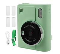 BUGUUYO Cámara Instantánea para Portátil con Impresora Térmica Fácil de Usar para Pequeños Mini Ergonómico Incluye de Papel de Impresión Color para Fotos Rápidas Viajes y Fiestas