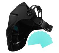 BUGUUYO Casco Protección contra Chispas y Radiación Material Pp y Pc con Oscurecimiento Automático de Soldadura para Soldadura Eléctrica en Trabajos de Soldar