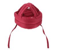 BUGUUYO Casco Protector para Adultos Mayores con Acolchado Grueso de Espuma Suave, Gorra Ajustable Anticolisión Color Rojo, Protección para Cabeza contra Caídas y Golpes en Interior