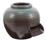 BUGUUYO Cerámica Jardín Fuente de Agua Artesanal Jarra Cascada Estanque Exterior Resistente Clima Decoración Ecológica para Patio y Terraza