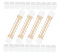 BUGUUYO Cinta Tensora Cuello de Goma Beige Buena Elasticidad y Comodidad, 4 Piezas para Levantar y Alisar la Piel, Adecuado para Cuidado del Cuello de Mujeres