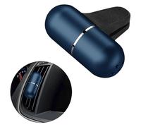 BUGUUYO Clip para Perfume de Coche en Cápsula Azul Elegante, Ambientador para Salida de Aire del Coche, Fragancia Natural para Vehículo, Uso Diario y Viaje Automotor