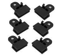 BUGUUYO Clips de Canal de Ventana para Coche y Camión, Paquete de 6 Piezas, Plástico Negro Resistente, Soporte Estable para Regulador de Ventana, Reparación Automotriz