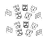 BUGUUYO Clips En Forma De s para Resortes De Sofá Cama 4 Orificios Goma Suave Soporte Silencioso Reparación Muebles 100 Unidades para Mantenimiento y Fijación De Sofás