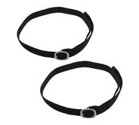 BUGUUYO Correas de Espuelas Ajustables para Botas de Montar 1 Par de Poliéster Resistente Negro Accesorio Ecuestre para Hombres y Mujeres Equipo de Equitación Western Uso en