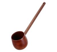 BUGUUYO Cucharón de Madera Marrón Mango Largo Utensilio Práctico Diseño Compacto y Ergonómico para Cocina y Hogar para Restaurante y Ceremonia del Té