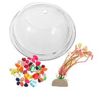 BUGUUYO Cuenco de peces dorados para colgar en la pared, pecera para centros de mesa, maceta hidropónica colgante, pecera de pared, jarrón de acrílico para interiores, tanque de agua grande