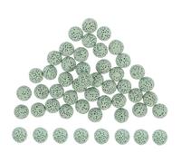 BUGUUYO Difusor de Aceites Esenciales Piedras de Roca Ígnea para Coche y Oficina, 39 Piezas en Color Verde Suave, Purificando y Refrescando el Aire