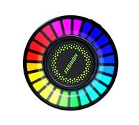 BUGUUYO Difusor De Aromas Para Coche Con Luces Led Rgb Ajustables Control Por Voz Clip Para Ventilación Luz Ambiental Inteligente Para Ambiente Personalizable