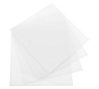 BUGUUYO Difusor de Luz LED Acrílico 150x150 Mm (3 Mm Grosor) 4 Piezas para Panel Difusor de Techo, Cubierta de Color Claro para Lámparas Led, Adecuado para Dormitorio y Sala de Estar