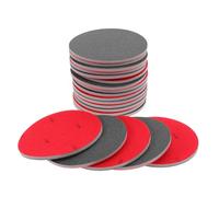 BUGUUYO Discos de Lija Circulares de 5 Pulgadas 125 MM Base de Esponja Marrón 20 Piezas Granos P180 para Lijado Manual y Pulido Madera Metal y Reparación de Pintura Automotriz