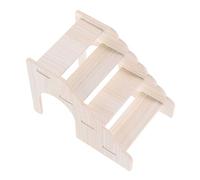 BUGUUYO Escalera De Entrenamiento para Hámster Rata y Cobaya Juguete De Madera Resistente para Actividades Interiores Plataforma De Escalada y Refugio para Pequeñas Mascotas