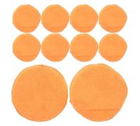 BUGUUYO Esponjas Aplicadoras para Pulido y Encerado de Coches 5 Pulgadas 10 Piezas Naranja Microfibra Esponja de Limpieza para Coches Pulido y Detallado Automotor