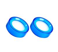 BUGUUYO Esponjas Humectantes Redondas para Dedos, 2 Piezas, Esponja para Contar Billetes, Color Azul, Absorción Fácil, para Tareas de Manejo de Dinero y Oficina