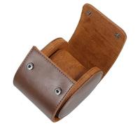 BUGUUYO Estuche para Guardar Relojes Portátil de Pu, Elegante y Ligero | Caja de Almacenamiento para Viaje, Protege Relojes, Diseño Simple y Delicado, Color Marrón