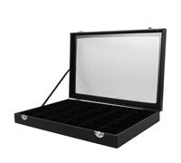 BUGUUYO Estuche Protector para Rocas 36 Espacios Almacenamiento Organizado Negro