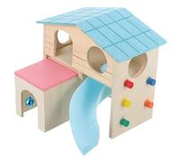 BUGUUYO Exquisita Artesanía Casa de Juegos para Mascotas Escondite para Hámster Plataforma Deslizante para Un Uso Duradero