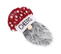 BUGUUYO Funda para Botella De Vino Navideña Diseño Sombrero De Delicada y Pequeña para Decoración De Fiesta Navideña y Adorno De Hogar