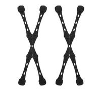 BUGUUYO Hebilla Magnética de Silicona 4 Piezas para Freidora de Aire Papel | Negro, Resistente al Calor, Sujeta Forros de Pergamino, Uso Diario en Cestas de Hierro y Cocina