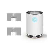 BUGUUYO Humidificador USB Portátil Difusor de Aceites Esenciales para Coche, Cocina y Oficina, Tamaño Compacto, Color Blanco, Función de Neutralización de Estática