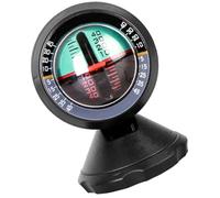 BUGUUYO Indicador de Pendiente Digital para Coche Inclinómetro Multifuncional de Vidrio y Metal Transportador de Nivel Compacto para Actividades al Aire Libre y Conducción Off-Road