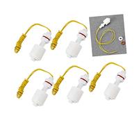 BUGUUYO Interruptor De Flotador Vertical Plástico Pequeño Zp4510-p, 5 Piezas Sello Hermético Color Aleatorio, Sensor De Nivel Líquido Para Tanque De Agua, Control De Bomba Agua Portable y Ligero