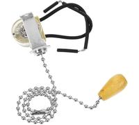 BUGUUYO Interruptor de Luz de Tracción Silencioso Cromado 30 CM para Pared y Techo Accesorio para Lámparas de Baño y Sala Pieza de Repuesto para Lámparas Cadena de Tracción