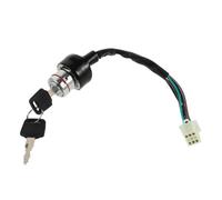 BUGUUYO Interruptor Encendido Atv con Llave Cables Interruptor Bloqueo Vehículos Todoterreno Motocicletas Karts Resistente PVC